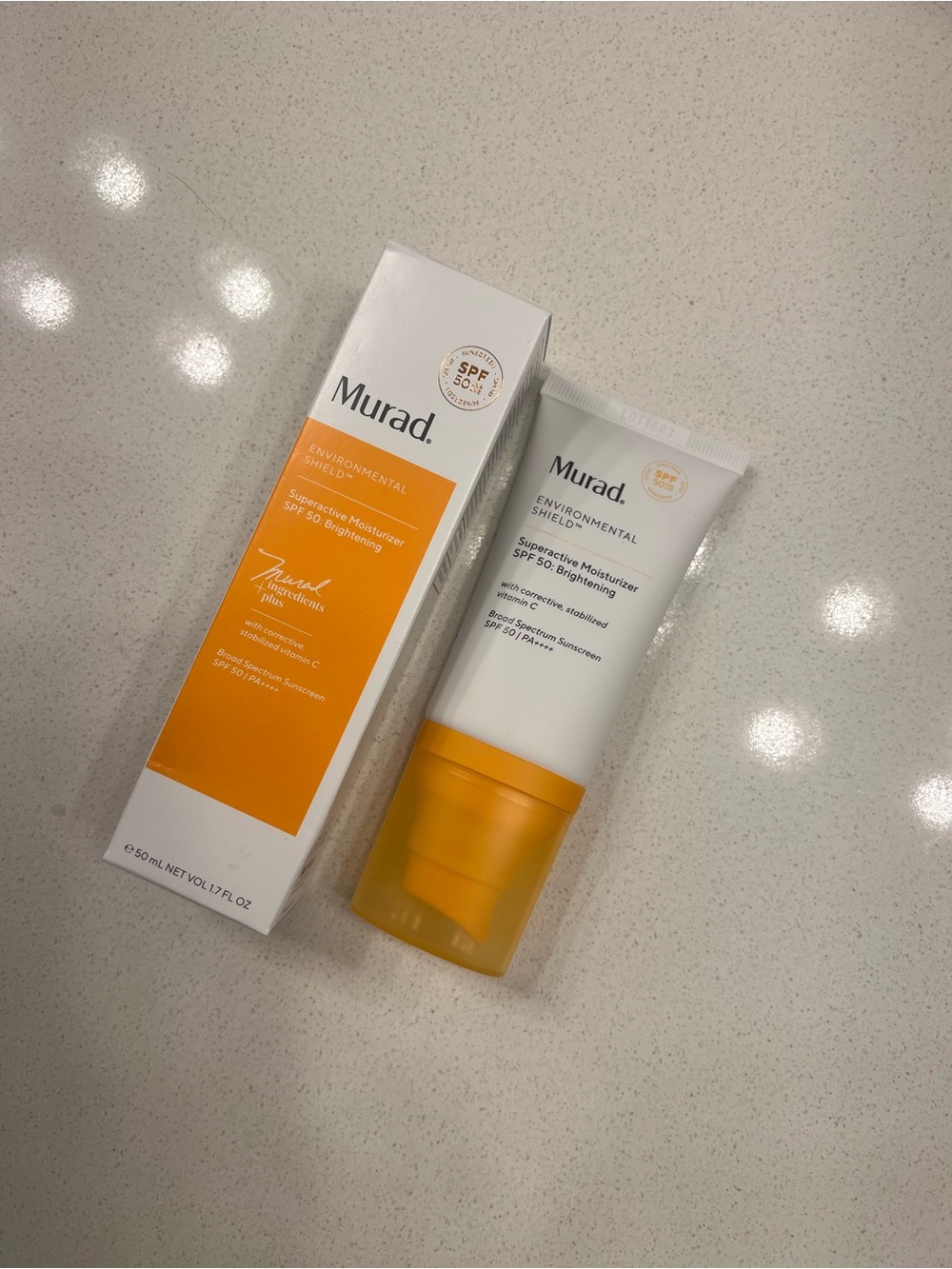Murad Environmental Shield SPF 50 Brightening Moisturizer - White & Orange